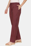 Coucou Cotton Pyjama - Plum Purple — thumbnail 2